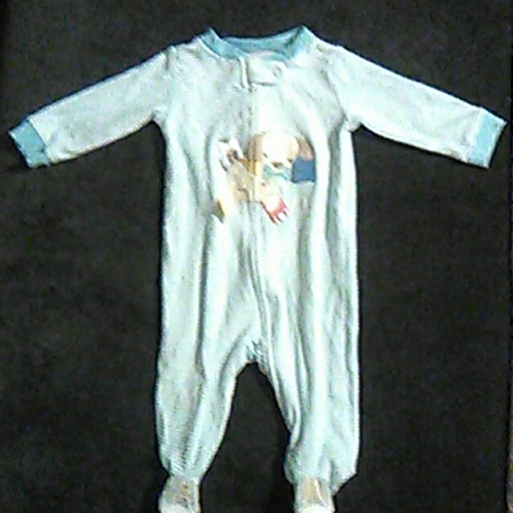 Cute boy's long sleeve sleeper